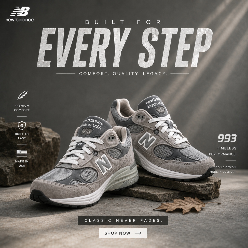 New Balance 993 Product Poster